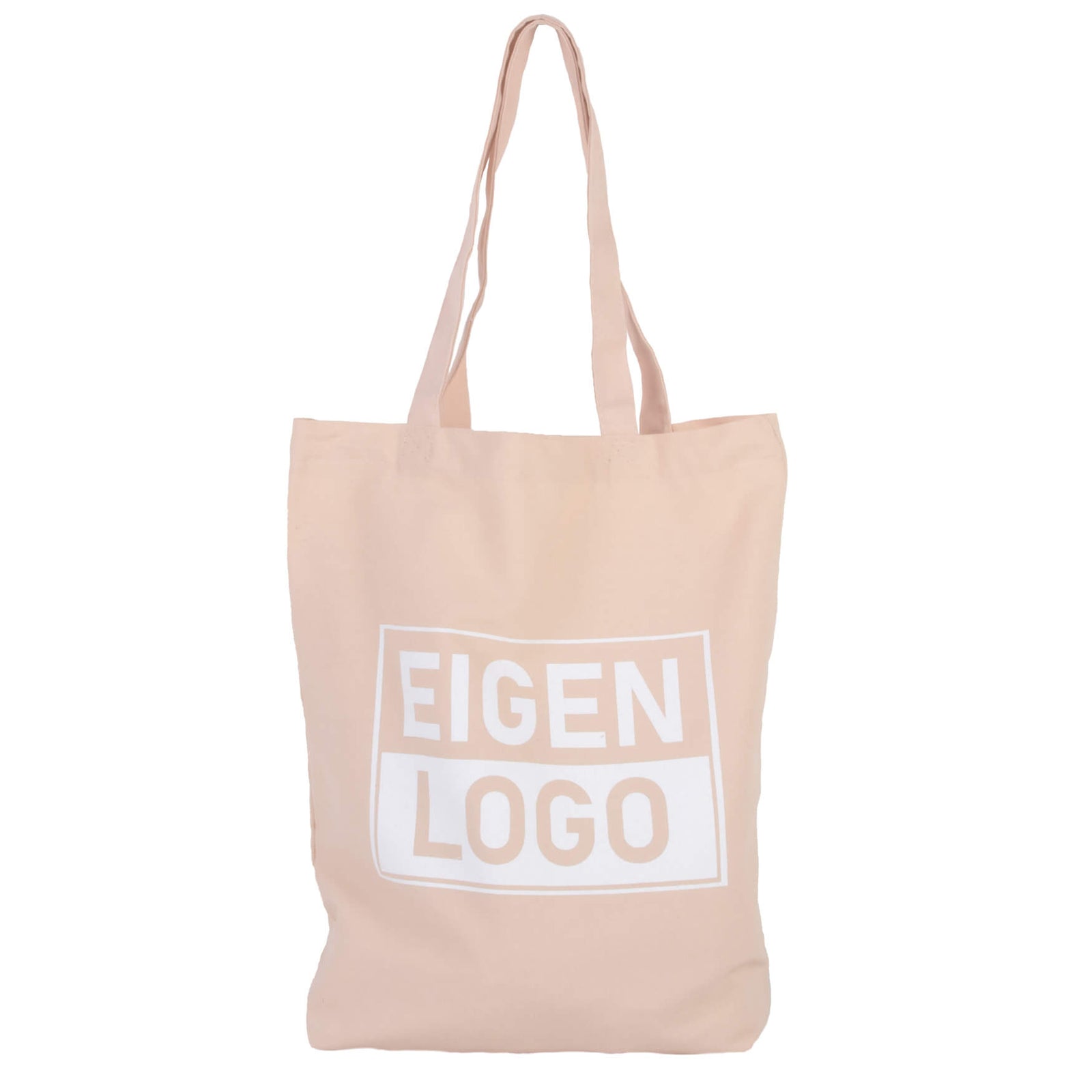 Katoenen tas bedrukken 38x42+10cm Roze - Spoed
