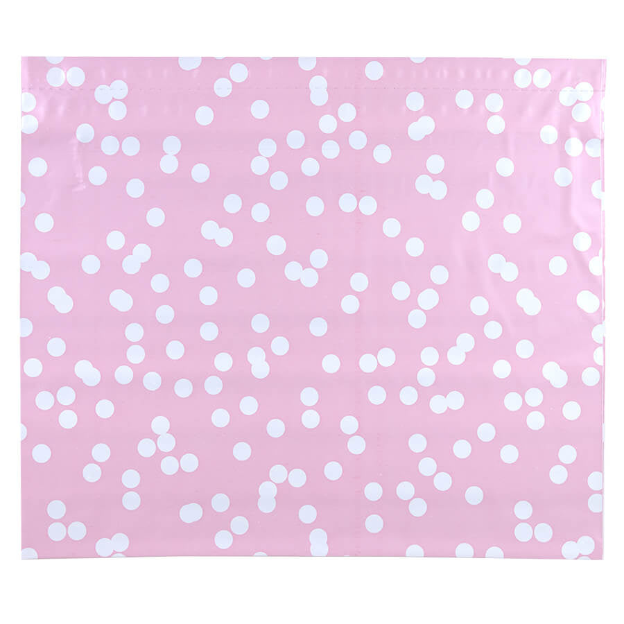 100x verzendzakken Dots Roze Large