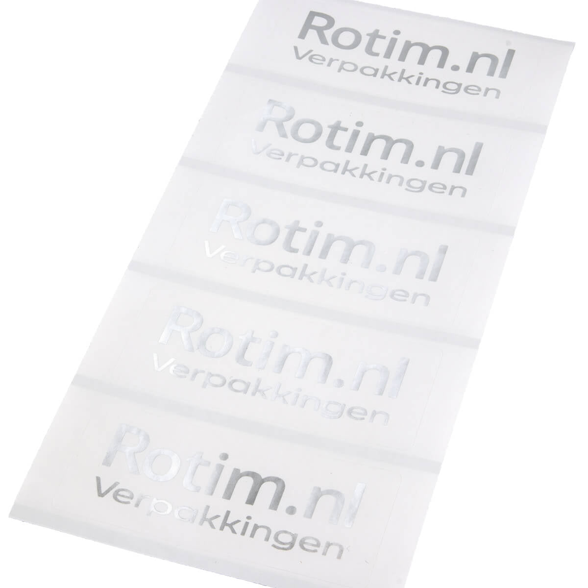 Stickers laten drukken - Rechthoek - Metallic