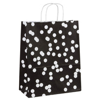 50x papieren tasjes Dots A4