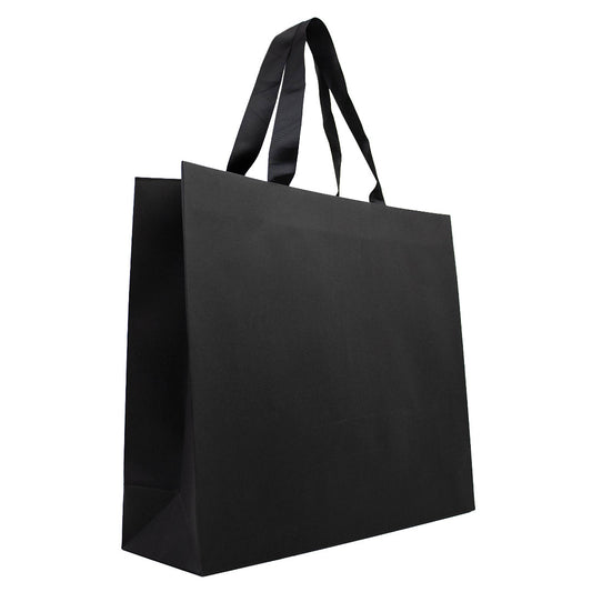 10x cadeautasjes Mat Zwart A3