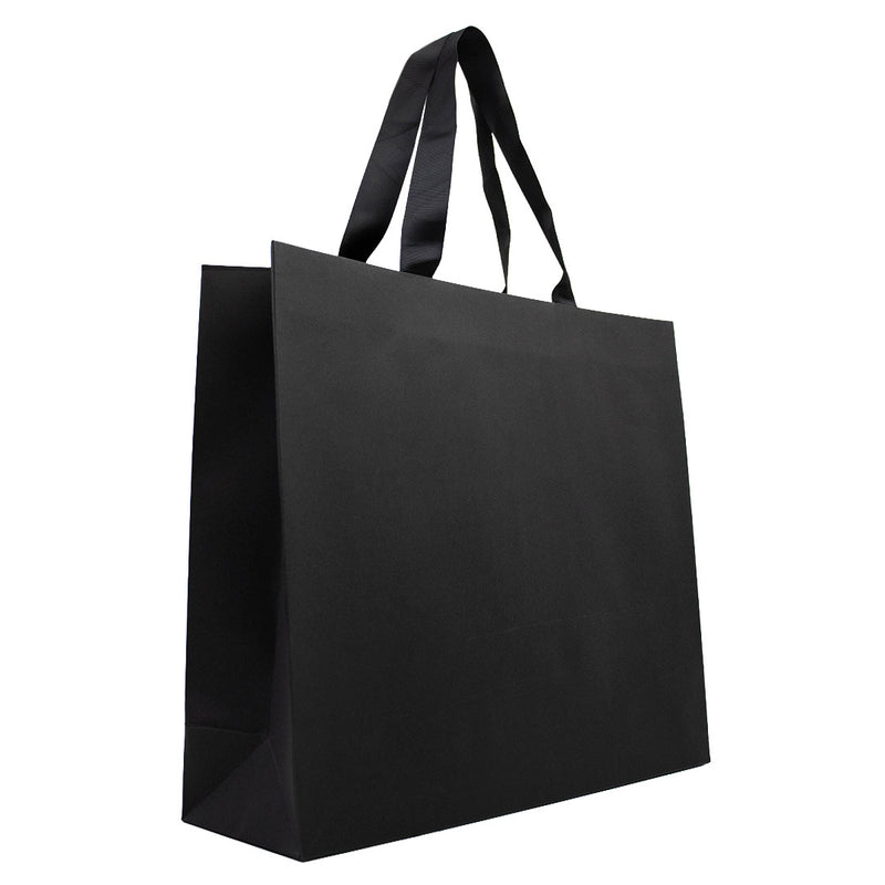 10x cadeautasjes Mat Zwart A3