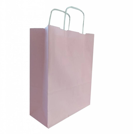 50x Papieren tassen 32+12x41cm met gedraaid handvat