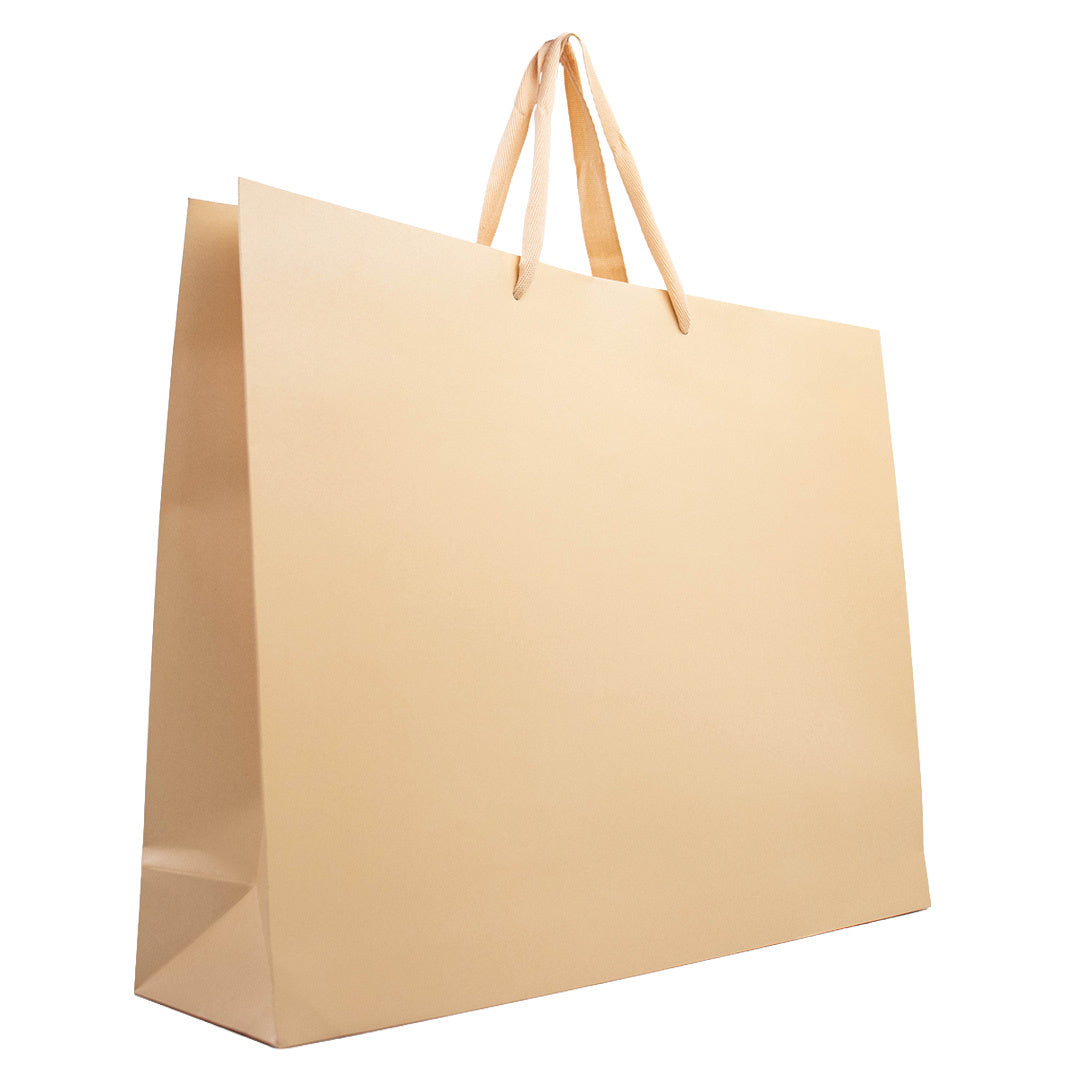 10x cadeautasjes Warm Sand Extra groot