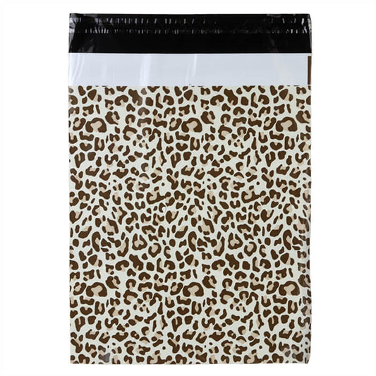 100x verzendzakken Leopard Medium