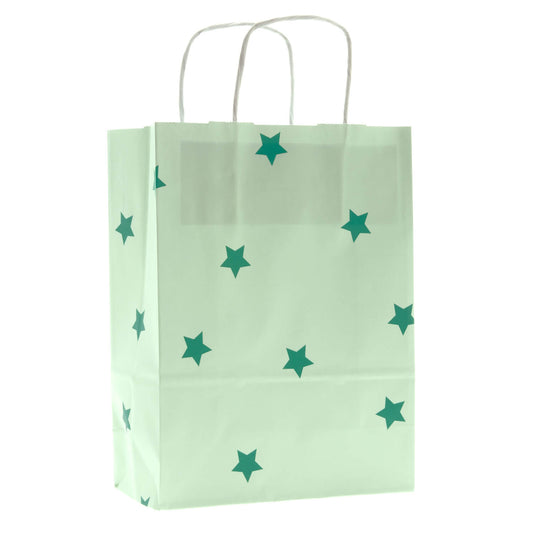 50x papieren tasjes Stars A5