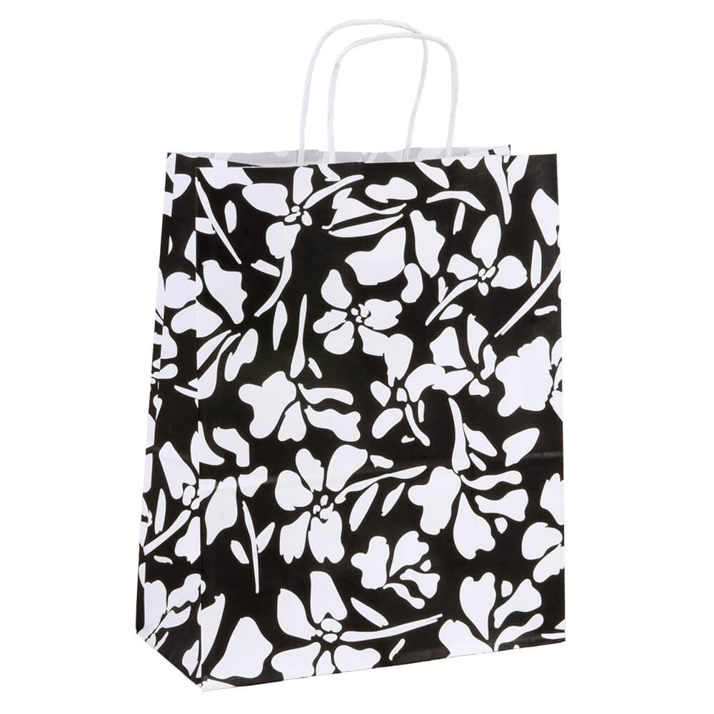 50x papieren tasjes Blooms A4