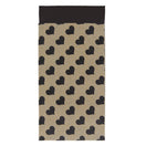 200 x Papieren Zakjes Bruin met zwarte hartjes 7x13cm