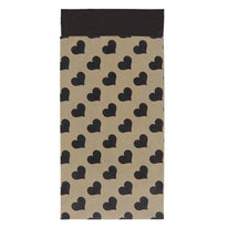 200 x Papieren Zakjes Bruin met zwarte hartjes 7x13cm