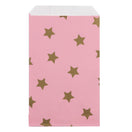 200x Papieren Zakjes Stars Gold 12x19cm