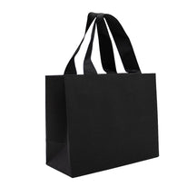 10x cadeautasjes Mat Zwart A5