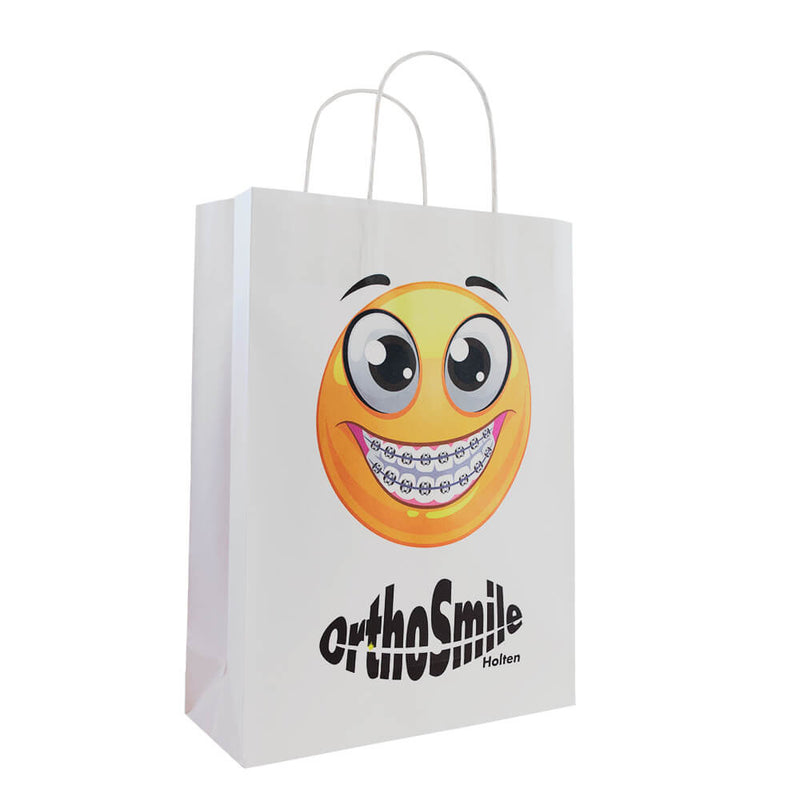 Basic papieren tas 24x9x32cm bedrukken
