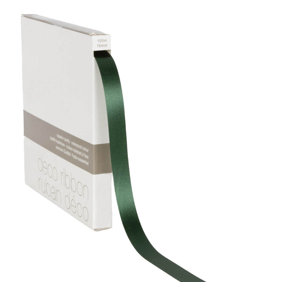 Lint satijn Donker Groen MEDIUM (15mm x 100m)