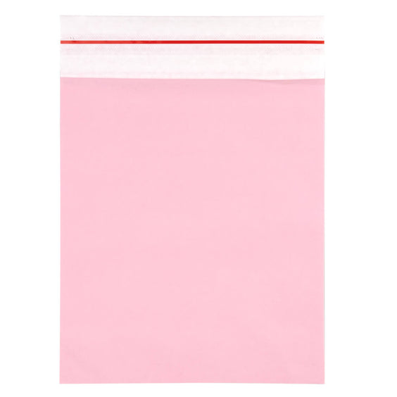 50x Papieren verzendzak Roze  Medium