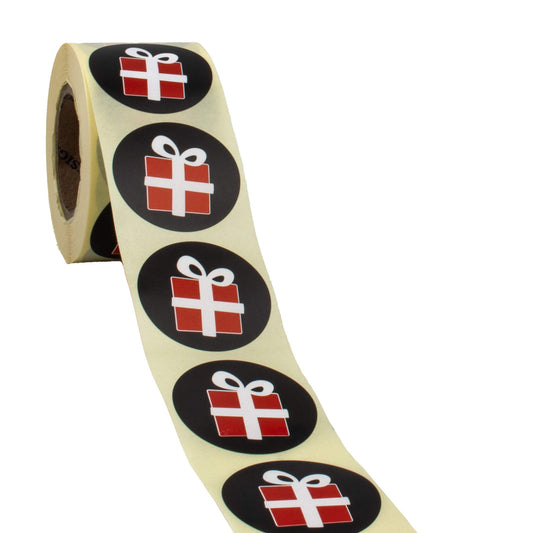 500x  Sticker Sint 'Cadeau' 40mm