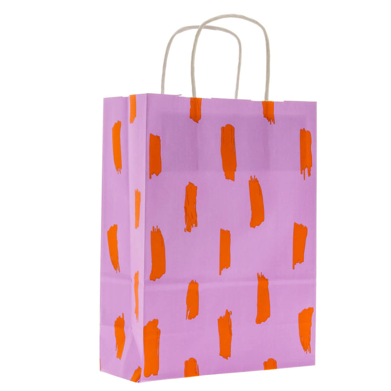 50x papieren tasjes Brushstrokes A5