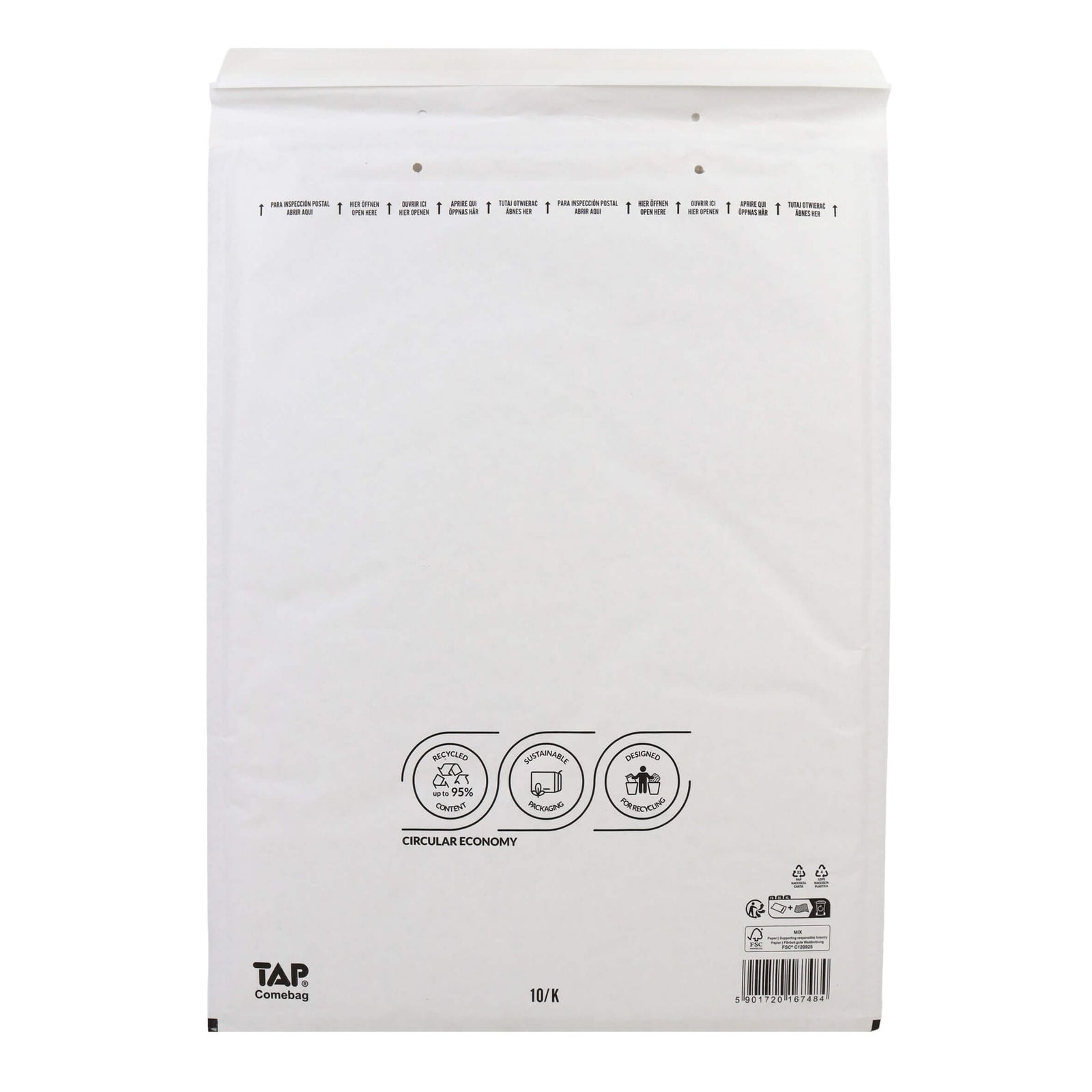 100x bubbel envelop K wit