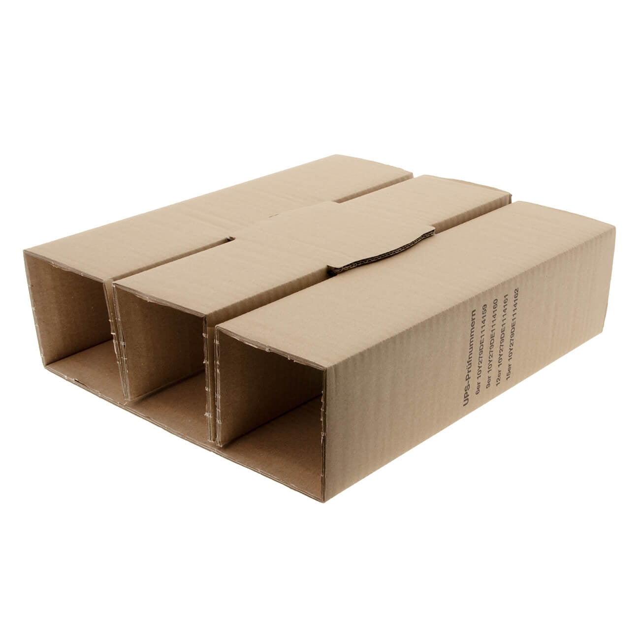 10 x Wijnverzenddoos met inlay 3 flessen