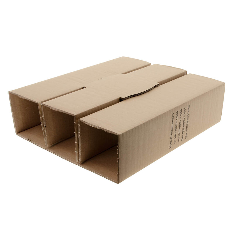 10 x Wijnverzenddoos met inlay 3 flessen
