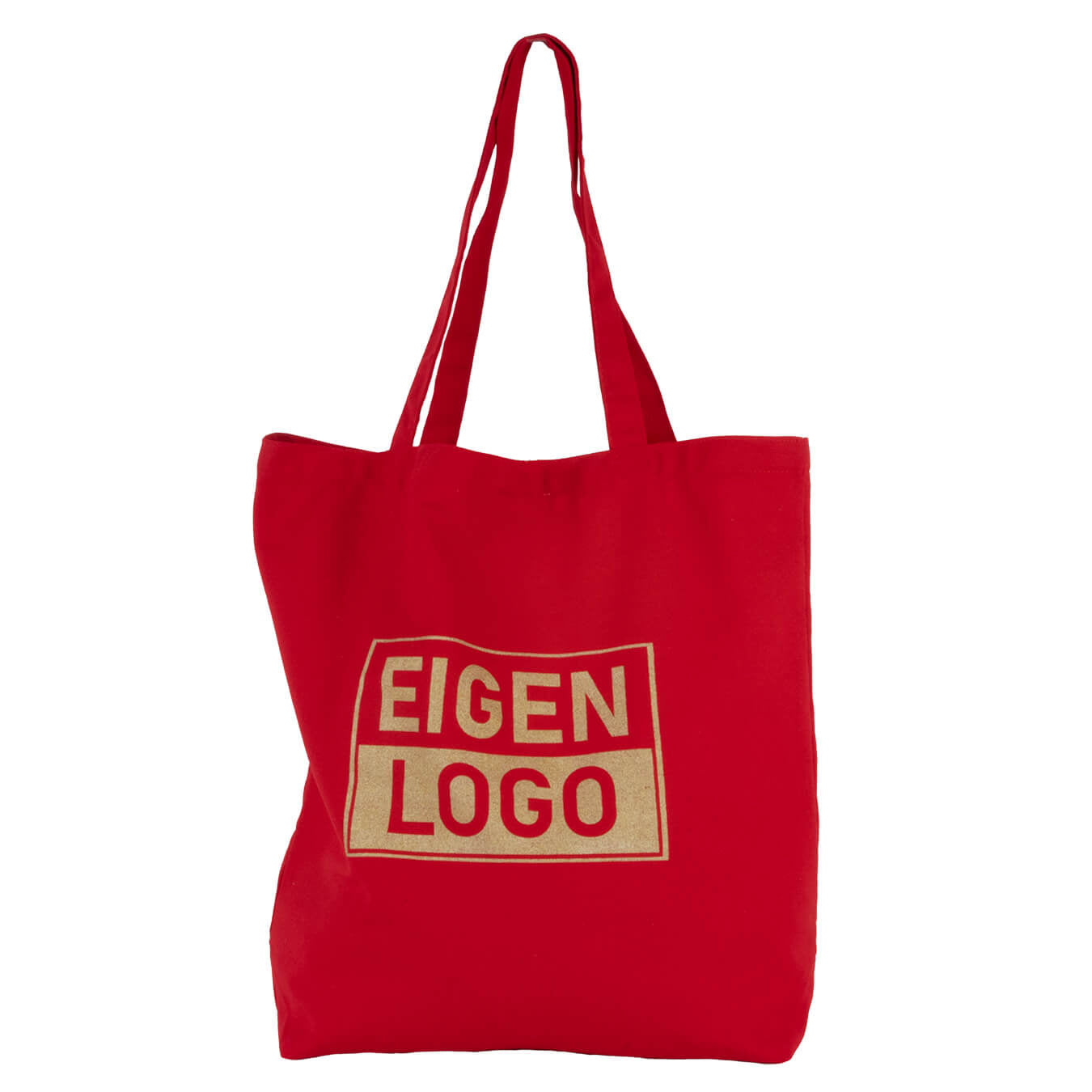 Katoenen tas bedrukken 54x48+14cm Cherry Red - Spoed