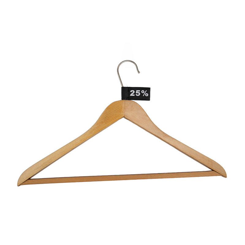 50x Kledinglabel 3x6cm - 25% zwart