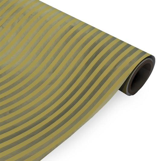 Inpakpapier Goud Gemetalliseerde strepen 30cm x 100mtr