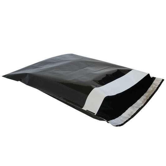100x verzendzakken Zwart Small Staand
