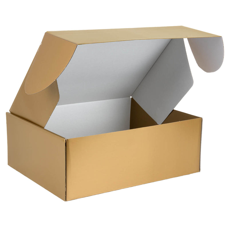 Postdozen bedrukken Goud 380x300x140mm