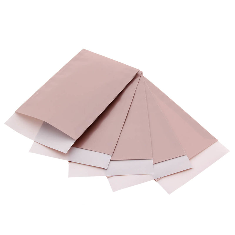 200 x Papieren Zakjes Rosé Goud  10x16cm
