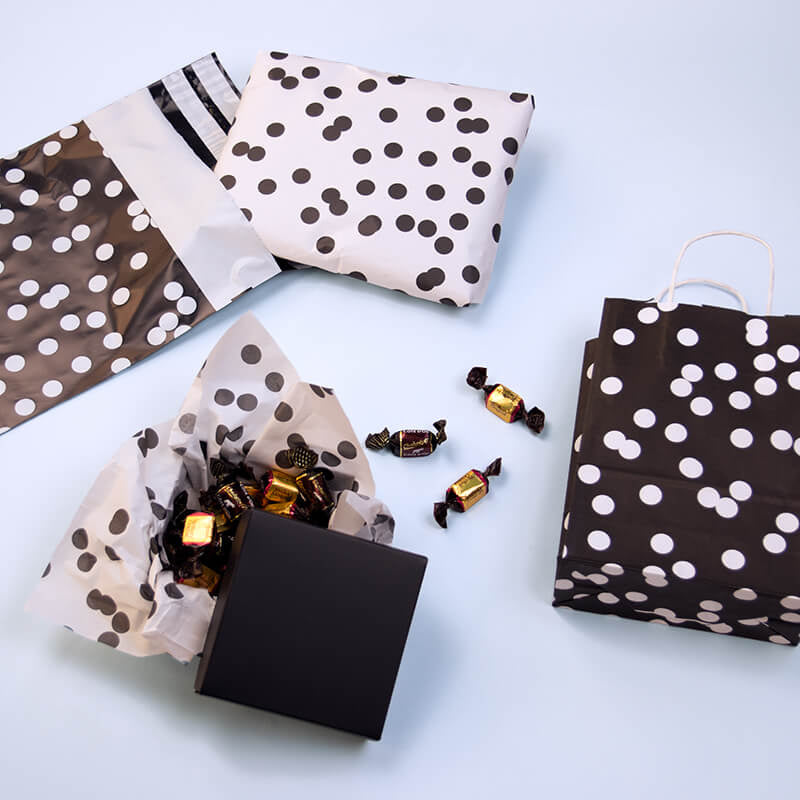 100x verzendzakken Dots Medium
