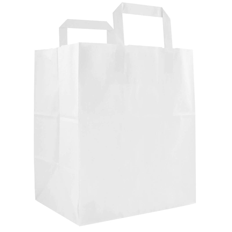 50x budget tassen wit Vierkant M