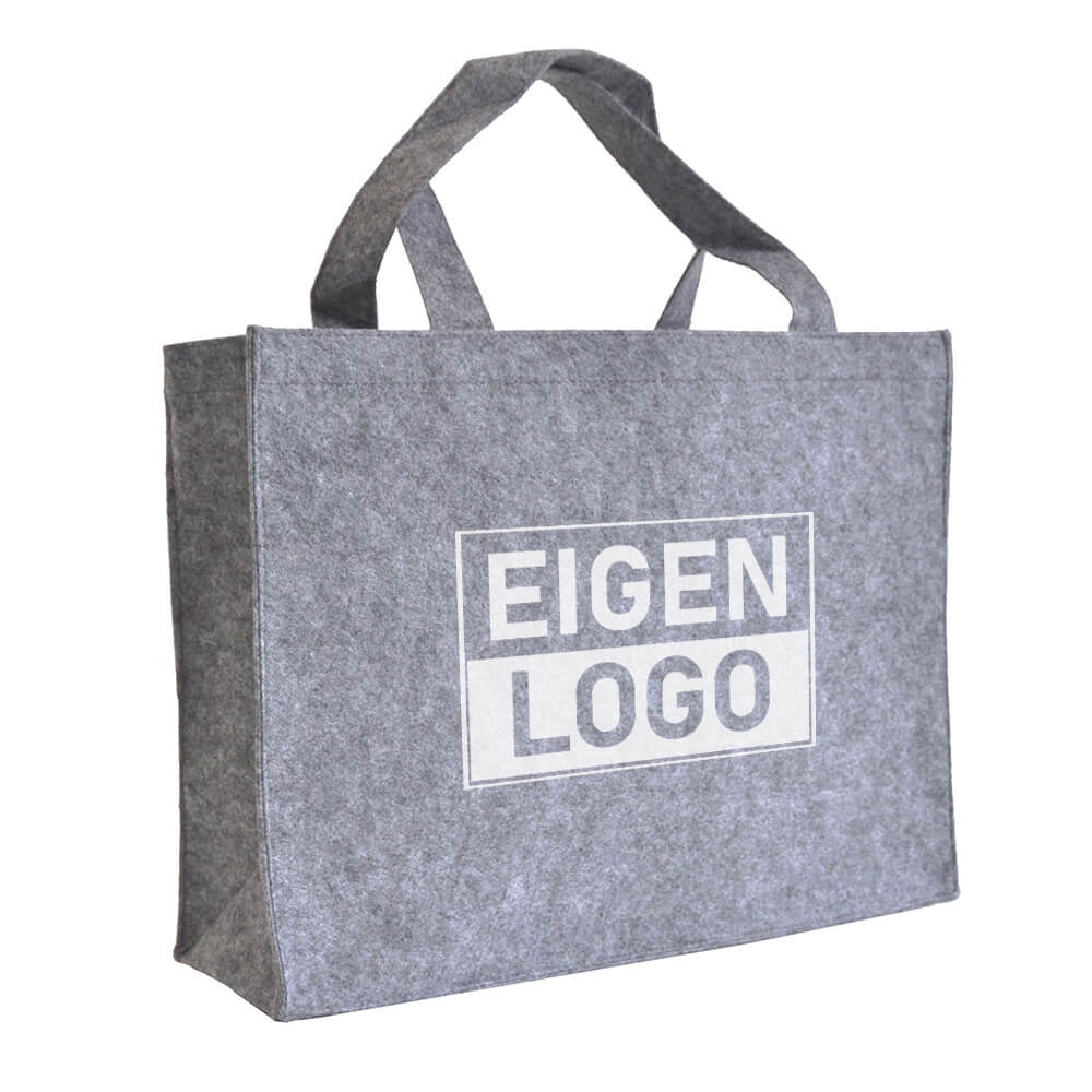 Vilten tassen Licht grijs 41x11x30cm
