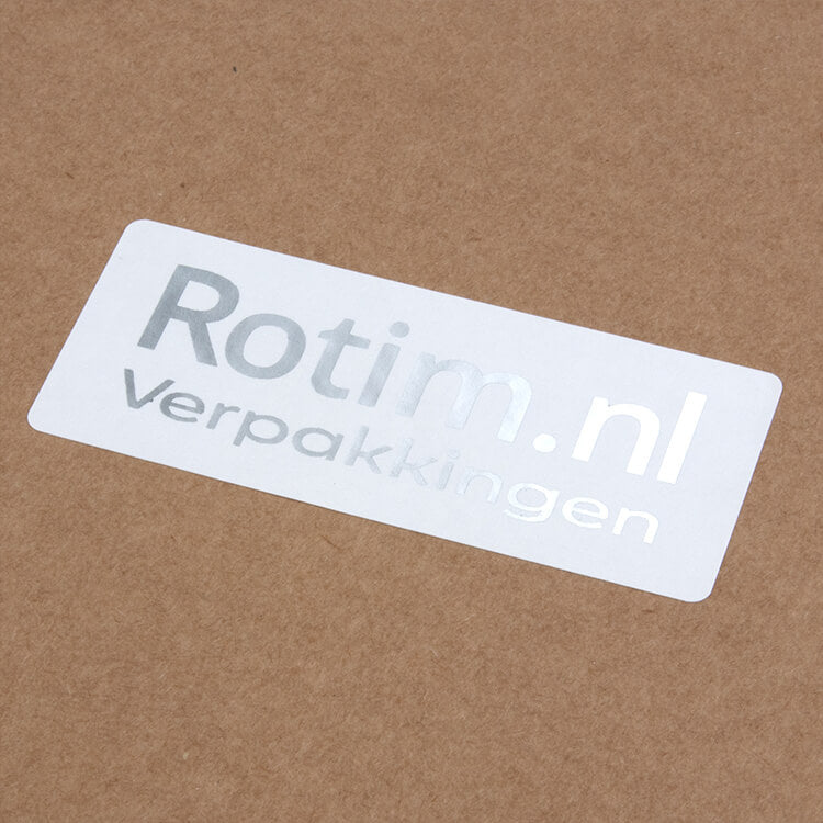 Stickers laten drukken - Rechthoek - Metallic
