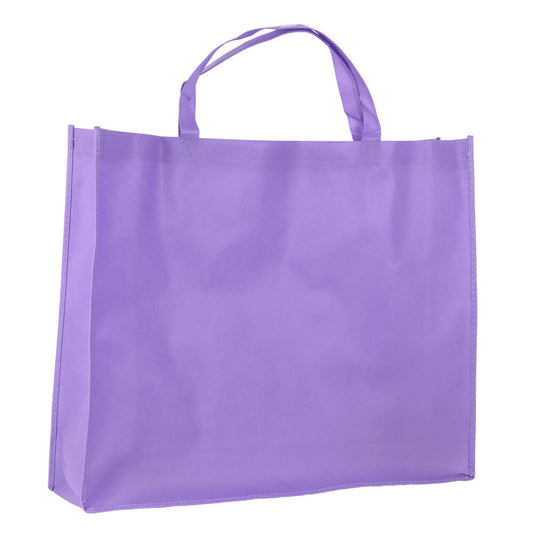 10x Shopper Lila non woven 54x14x45cm