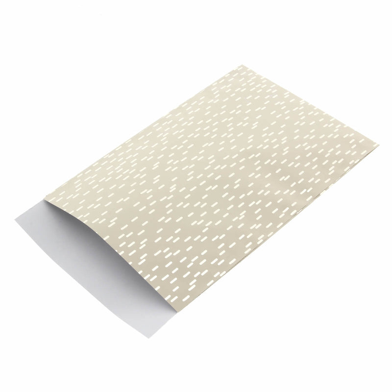 200 x Papieren Zakjes Zilveren streepjes 12x19cm