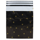 100x verzendzakken Black Stars Gold Medium