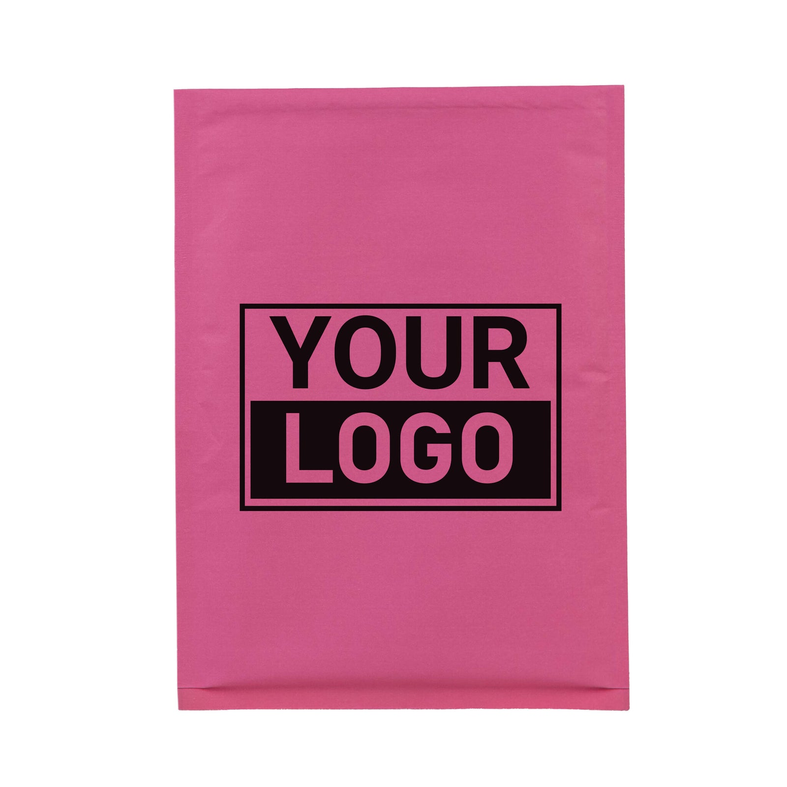 Roze bubbel envelop D bedrukken