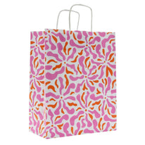 50x papieren tasjes Flower A4