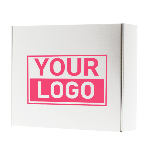 Postdozen bedrukken met NEON - Wit 350x280x80mm