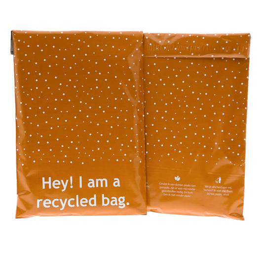 100x ECO verzendzakken 'Hey!' Small Staand
