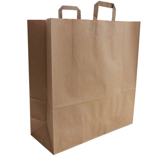 50x budget tassen bruin brede bodem XXL