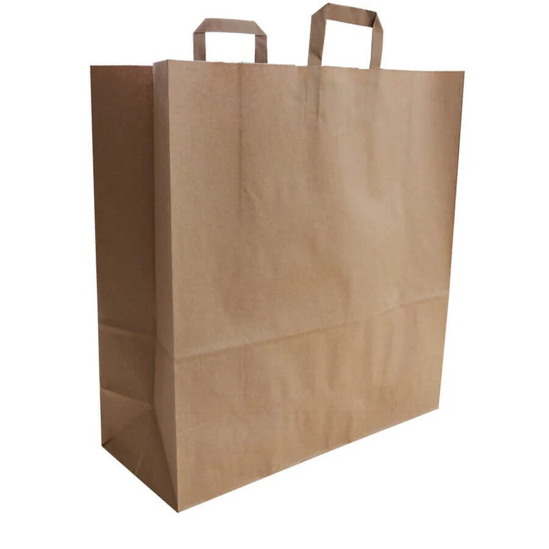 50x budget tassen bruin brede bodem XXL