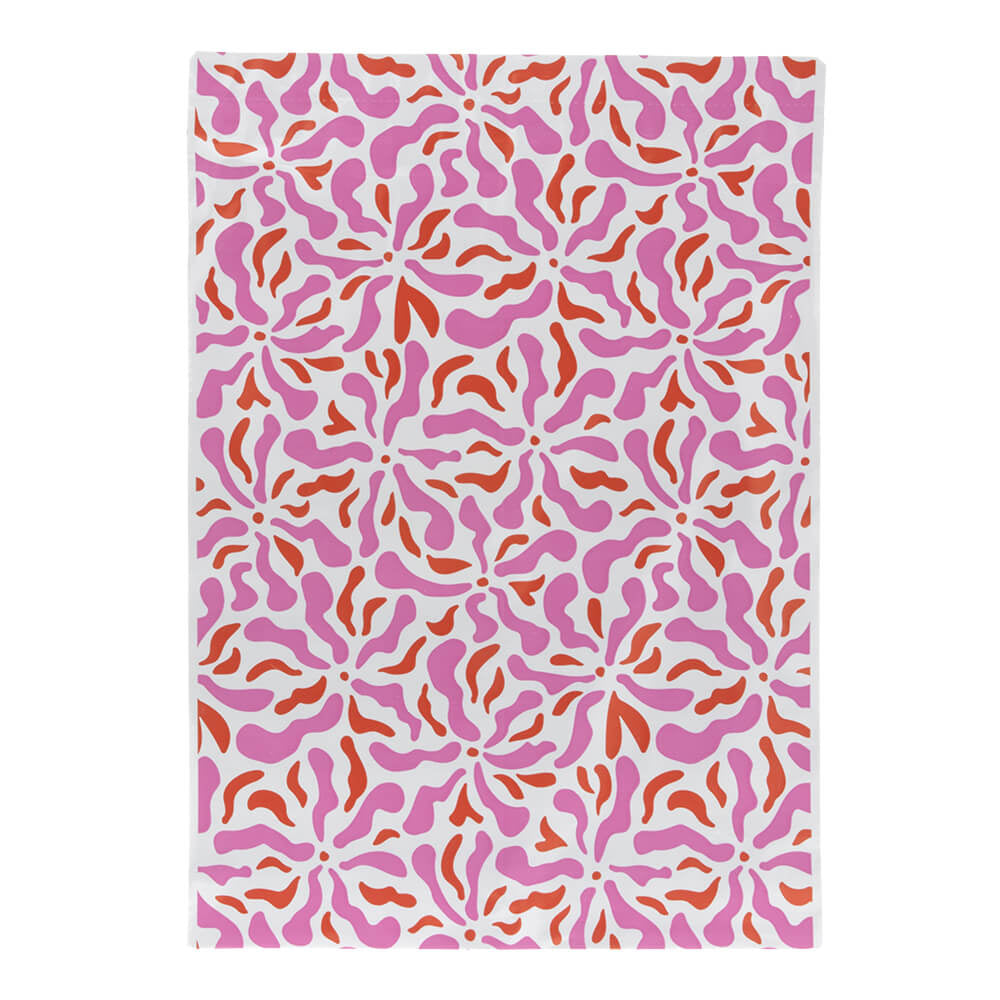 100x verzendzakken Flowers Medium Retoursluiting