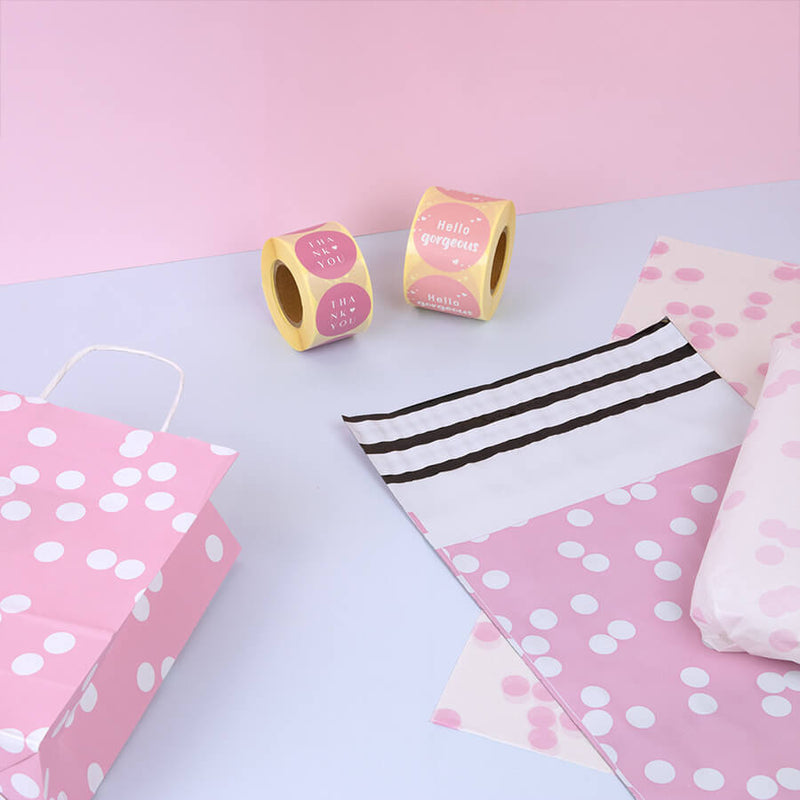 Vloeipapier 50x70cm Dots Roze