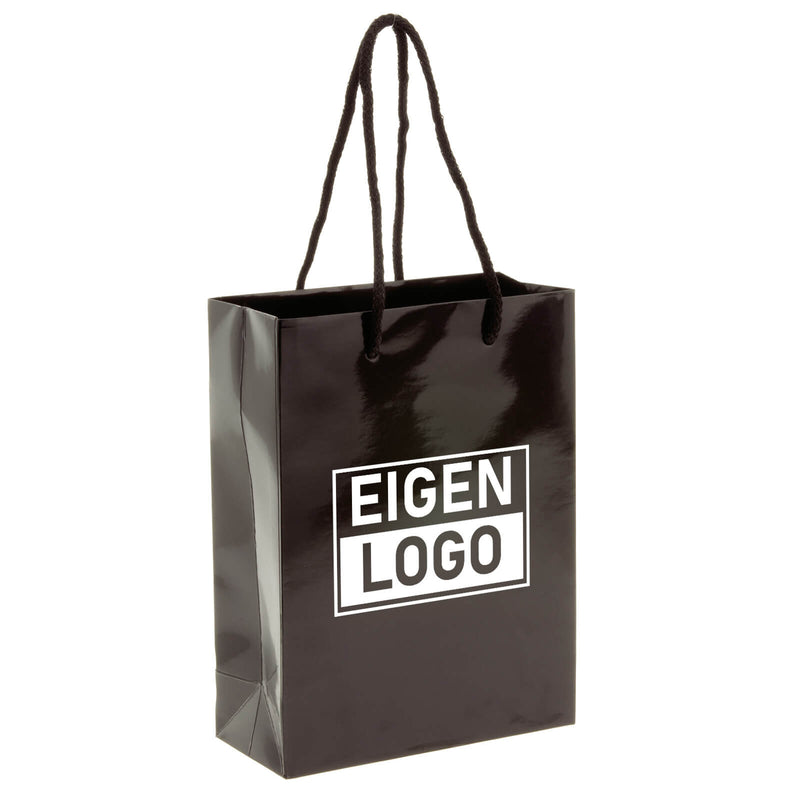 Cadeautasje bedrukken Zwart A5