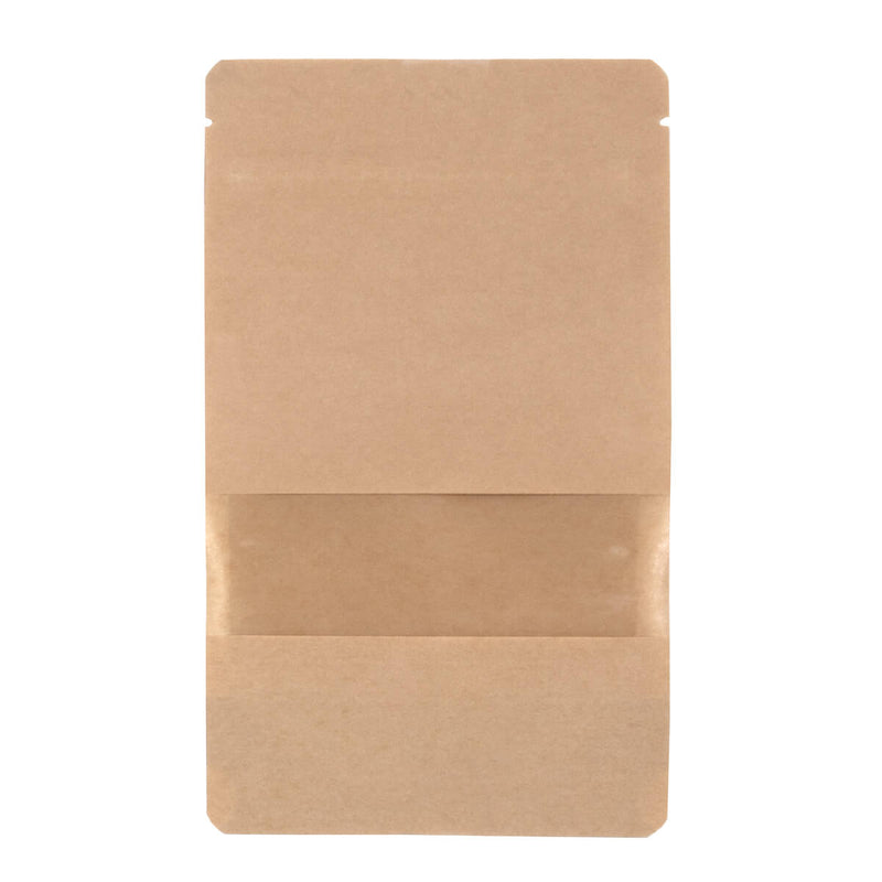 100x Stazakken met Venster Bruin 13x22,5cm
