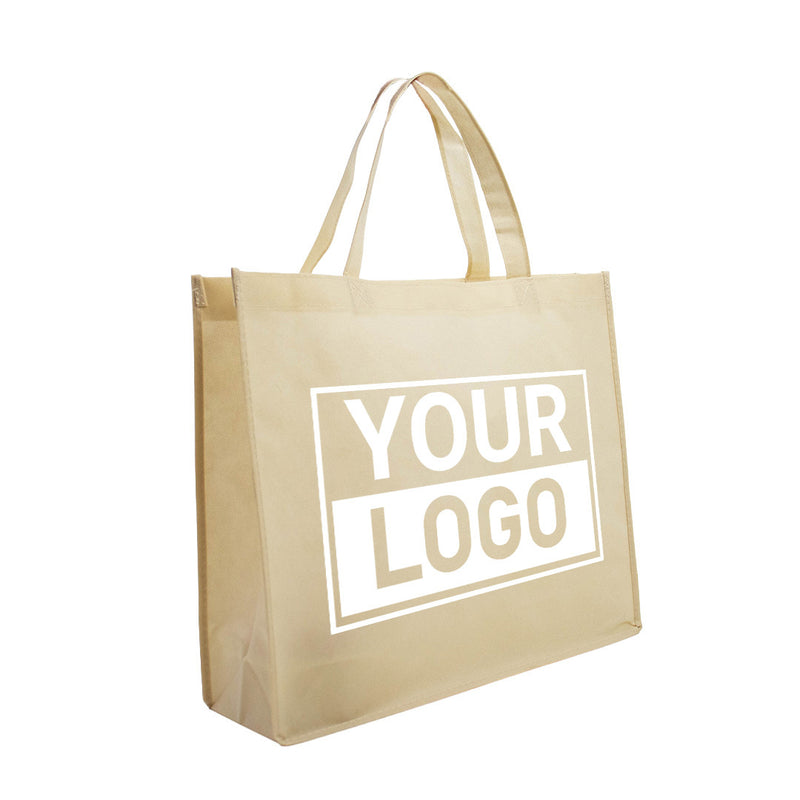 Shopper bedrukken Beige non woven 42x12x35cm - Spoed