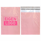Roze verzendzakken bedrukken met NEON Medium