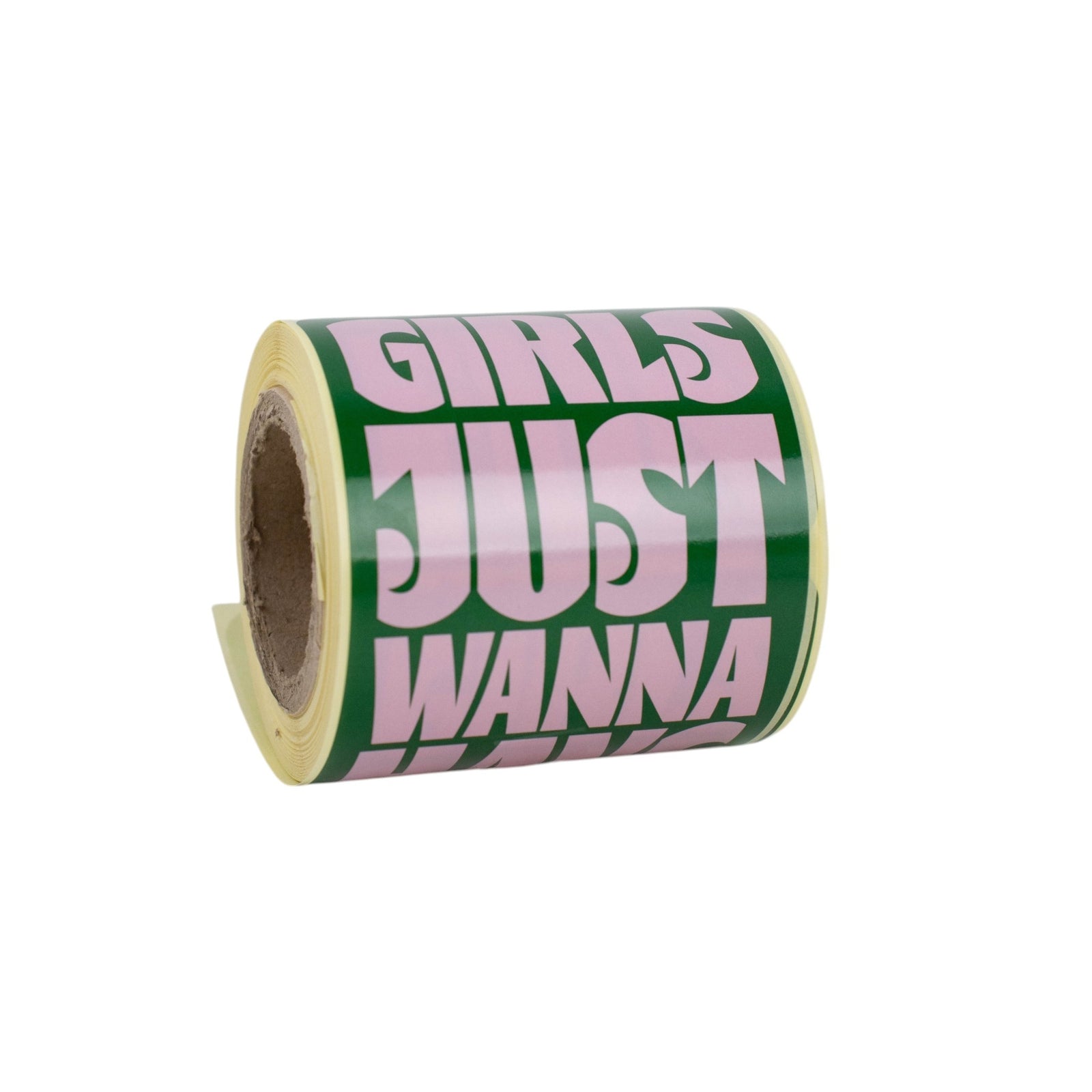 100x sluitsticker 'Girls Just wanna have fun' Roze