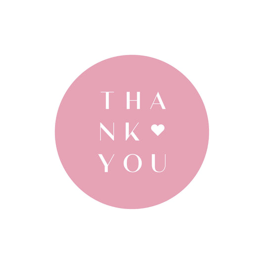 500x sticker 'Thank You' 40mm